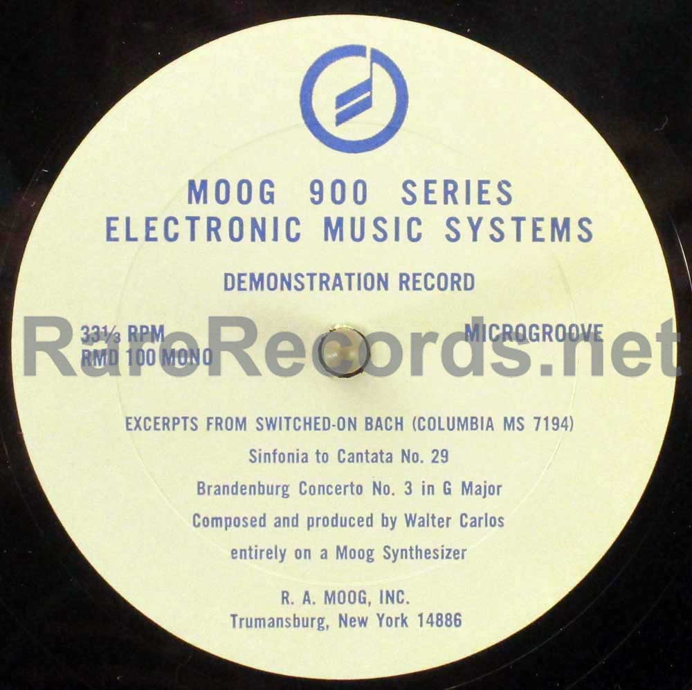 walter carlos - moog 900 series electronic music systems demonstration record