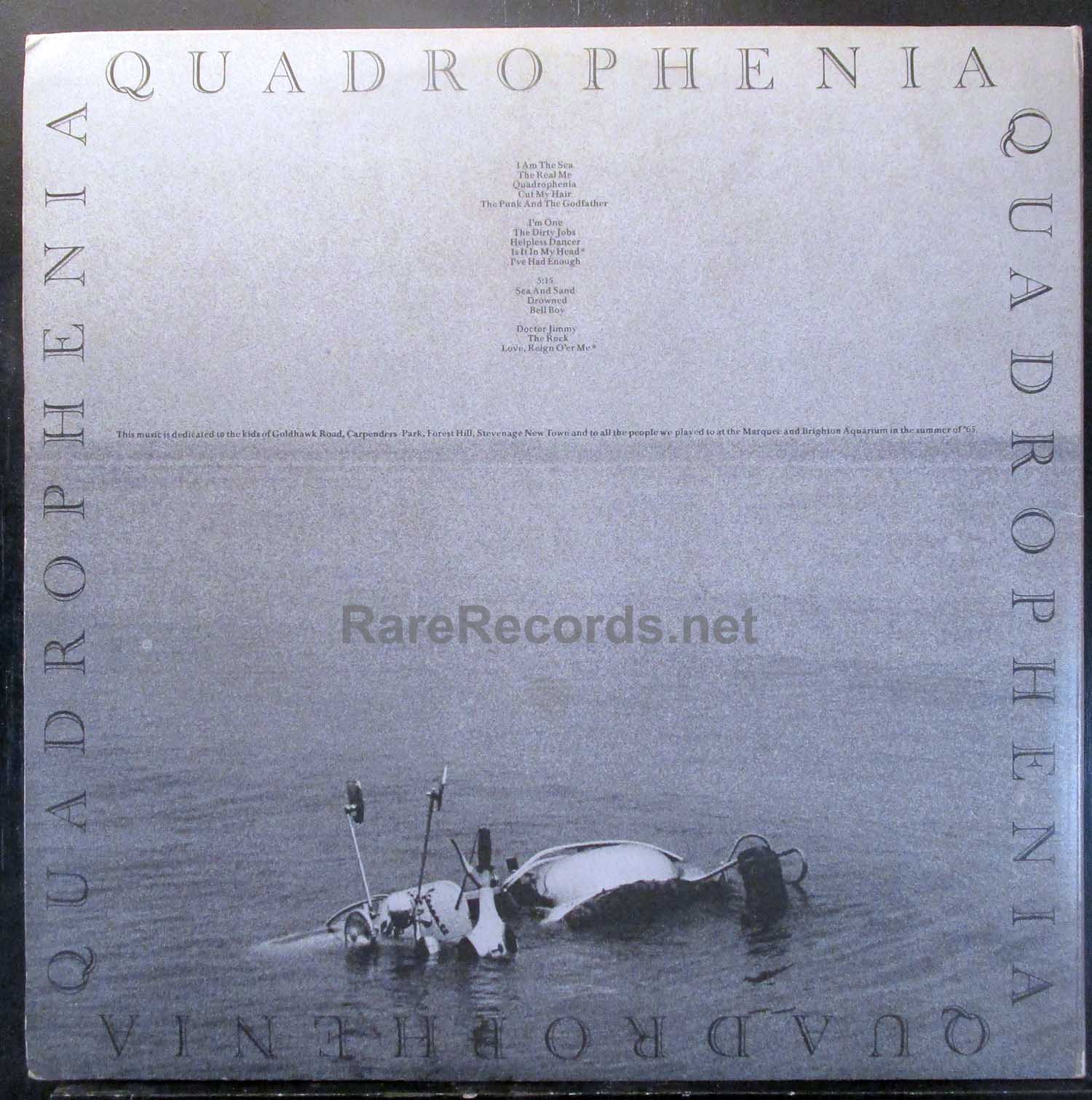 Who – Quadrophenia 1973 UK 2 LP set with book
