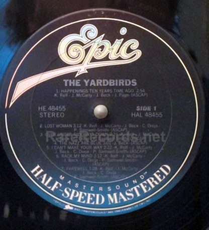 the yardbirds u.s. half speed mastered LP