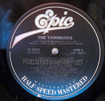 the yardbirds u.s. half speed mastered LP