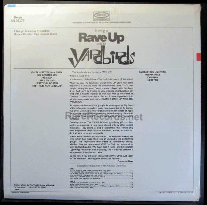 having a rave up with the yardbirds u.s. stereo lp