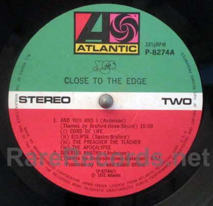 yes - close to the edge japan lp