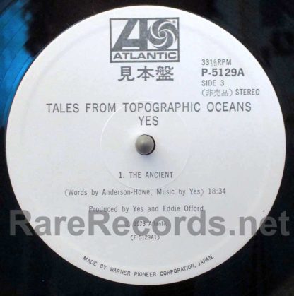 Yes - Tales From Topographic Oceans 1973 Japan promo lp